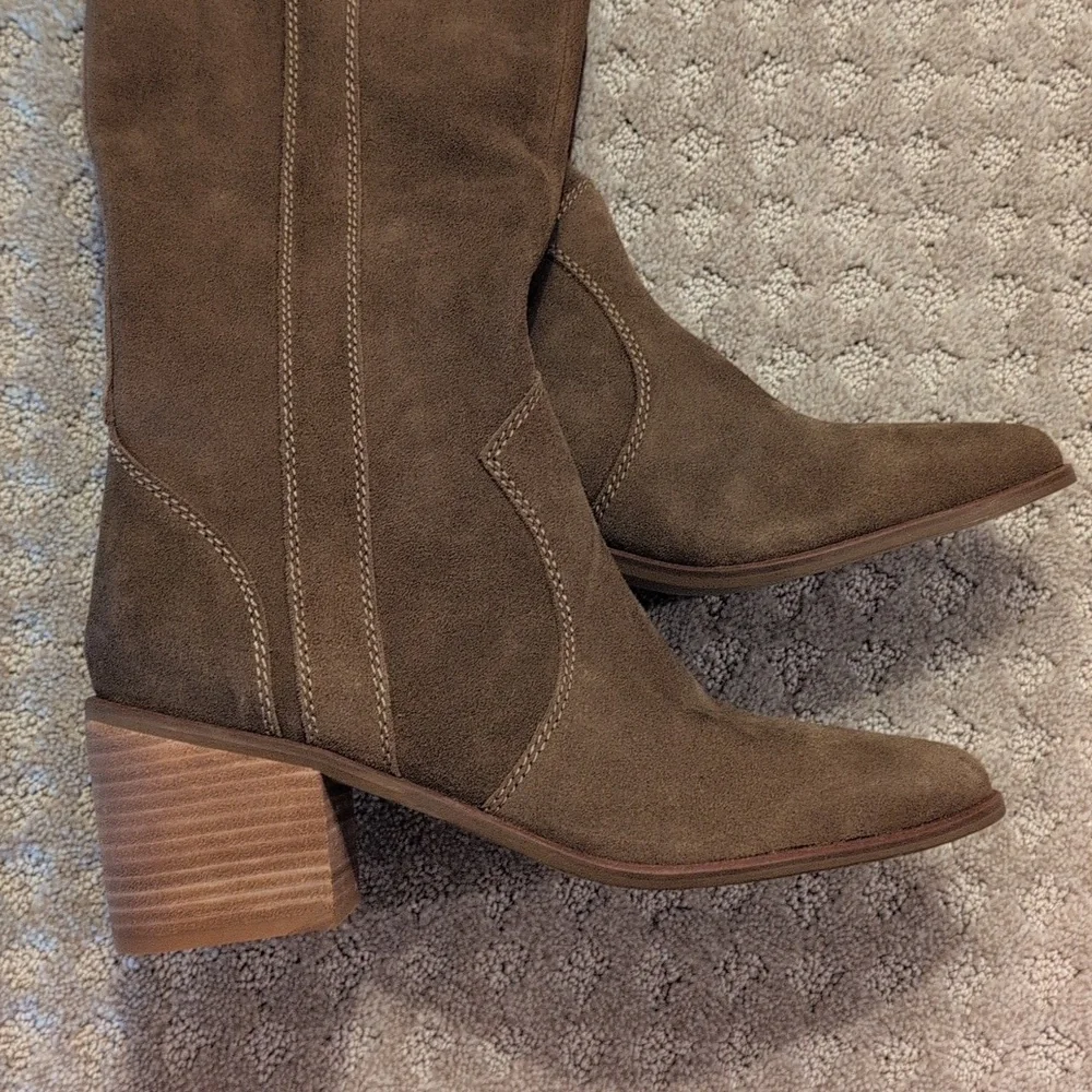 Kelsi Dagger Brooklyn Echo  Suede  Tall Western Boots, Anthropologie - Picture 11 of 14